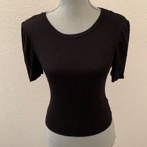 One ❤️ Clothing LA black top juniors large stretch Excellent Versatile Y2K